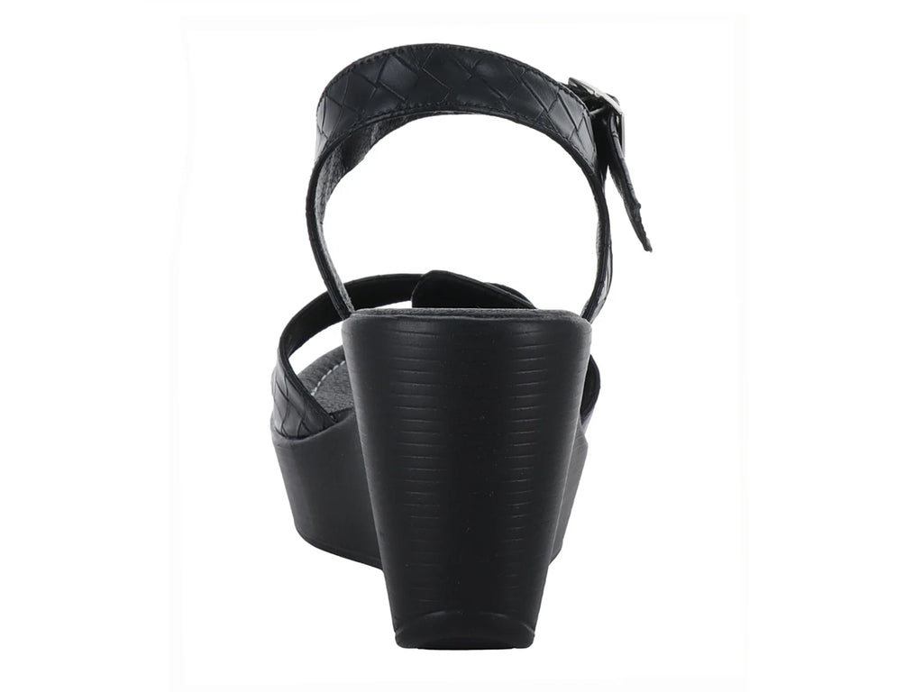 Sandalias de Plataforma Luna Rosa Color Negro para Mujer