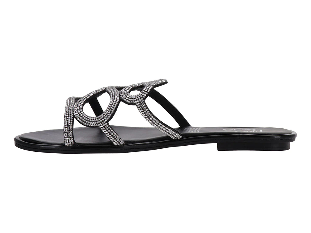 Sandalias Luna Rosa Negras para Mujer