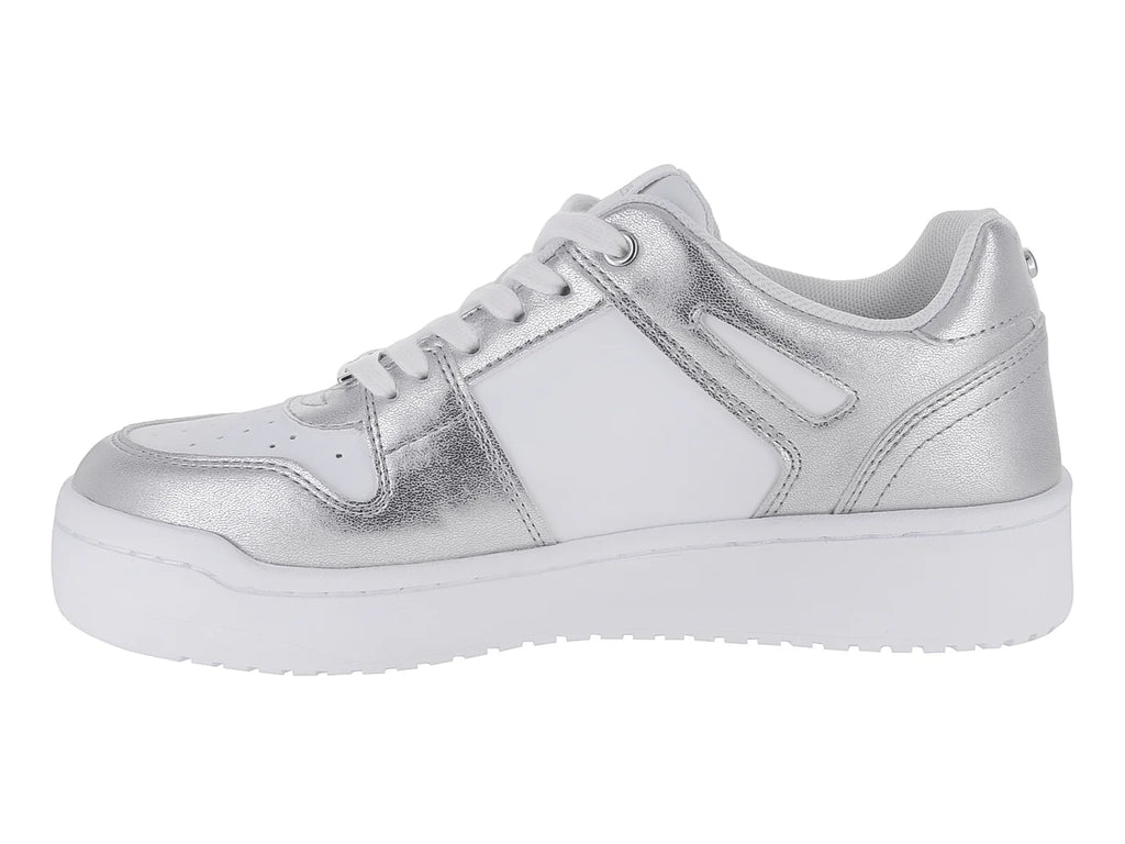 Tenis GBG Blanco y Plateado para Mujer