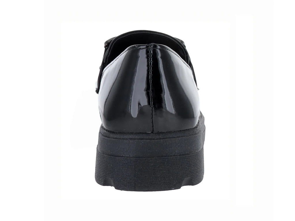 Zapatos Mocasines Maxim Charol Negro para Mujer