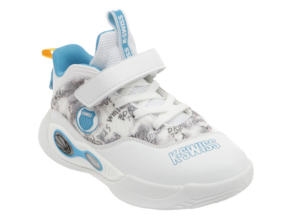 Tenis K Swiss Cosmo para Niño Color Blanco y Turquesa