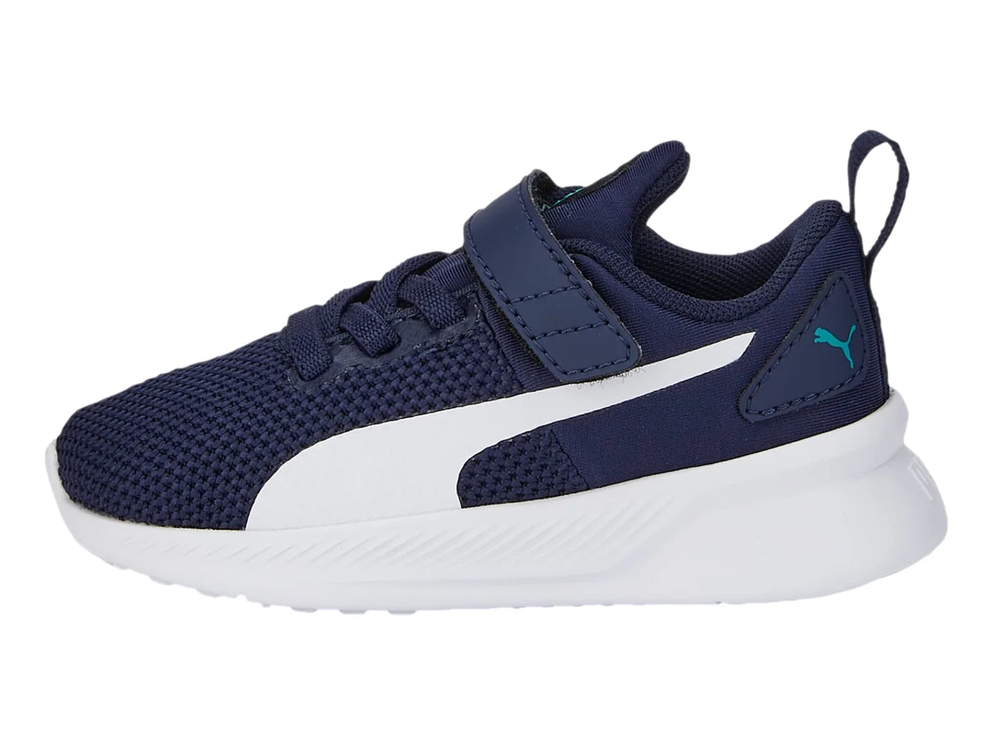 Tenis PUMA Flyer Runner V Azul Marino y Blanco para Niño