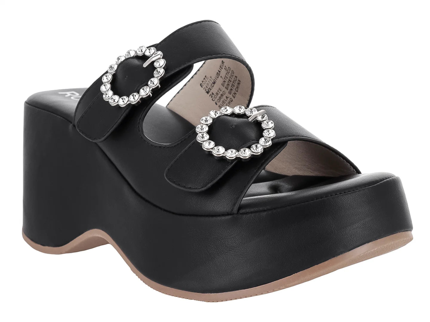 Sandalias ROZE Plataforma Negro para Mujer