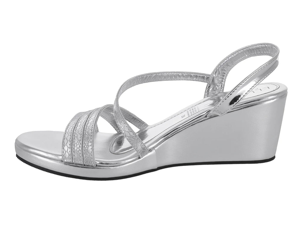 Sandalias Eluviera Plata Metálico para Mujer
