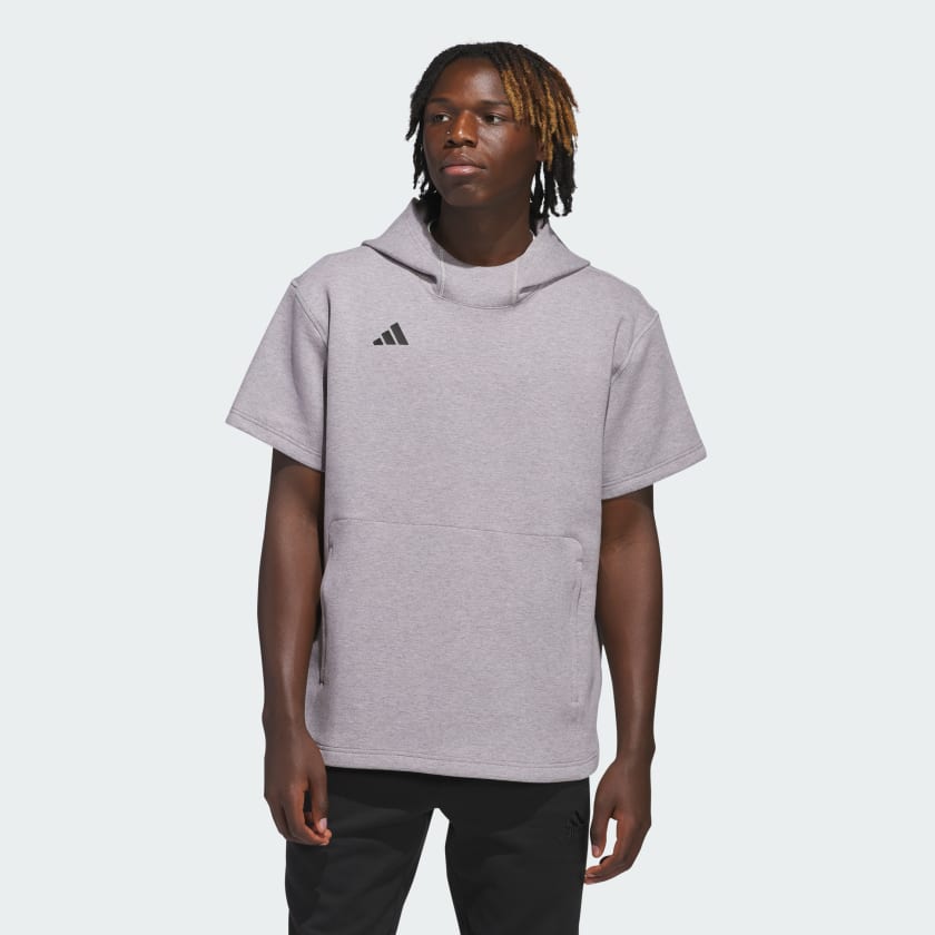 Men's adidas Dugout Short Sleeve Hoodie (Gender Neutral)
