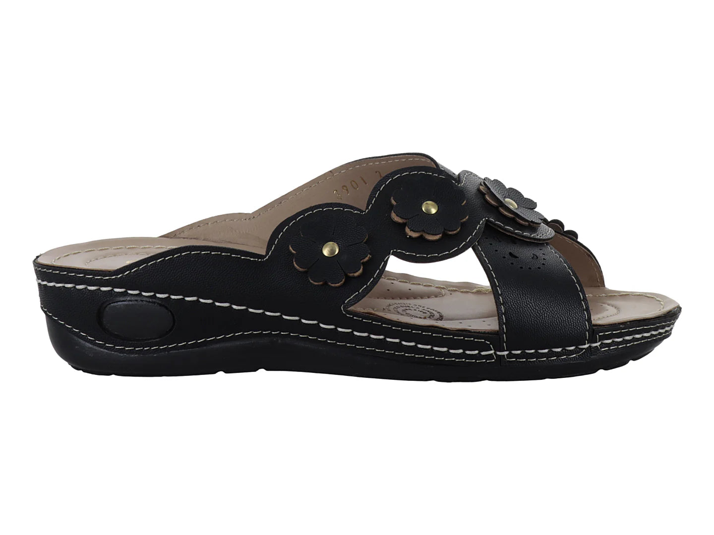 Sandalias Plataforma Confort MeliAna Color Negro para Mujer