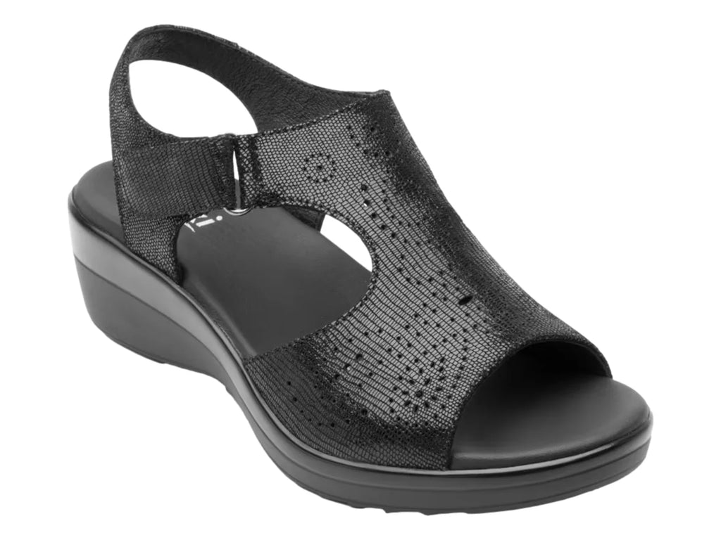 Sandalias Flexi de Plataforma Negro para Mujer