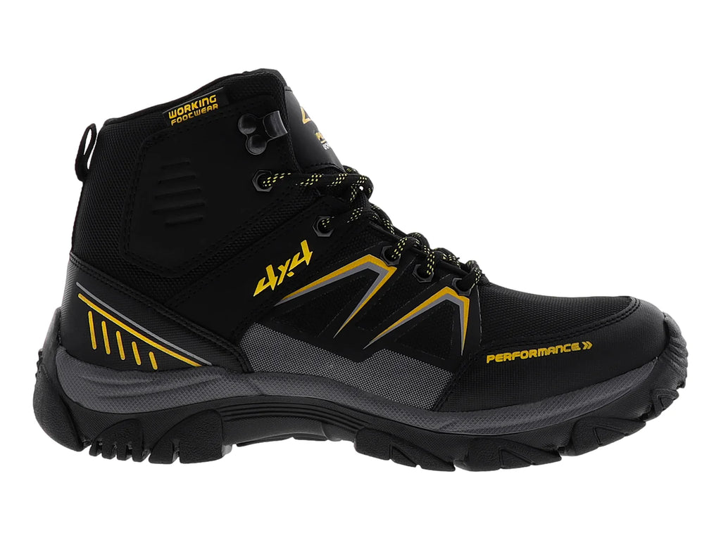 Botas 4X4 Negro con Amarillo para Hombre