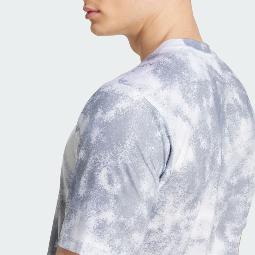 Men's adidas Train Essentials Seasonal All Over Print Tee