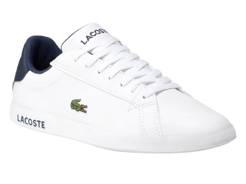 Tenis Lacoste Graduate Blanco y Azul Marino para Niño