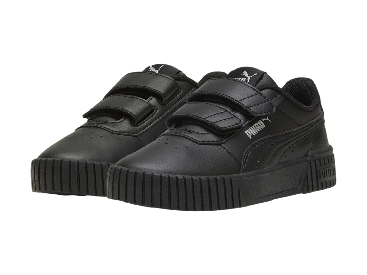 Tenis PUMA Carina 20 V Negro y Plata para Niña