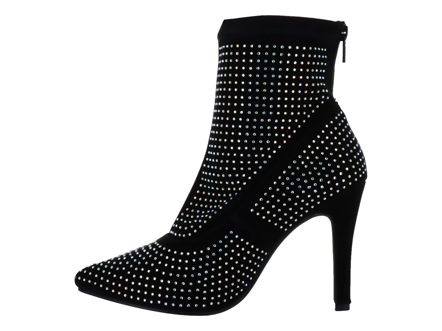 Botines Luna Rosa Negro y Plata para Mujer