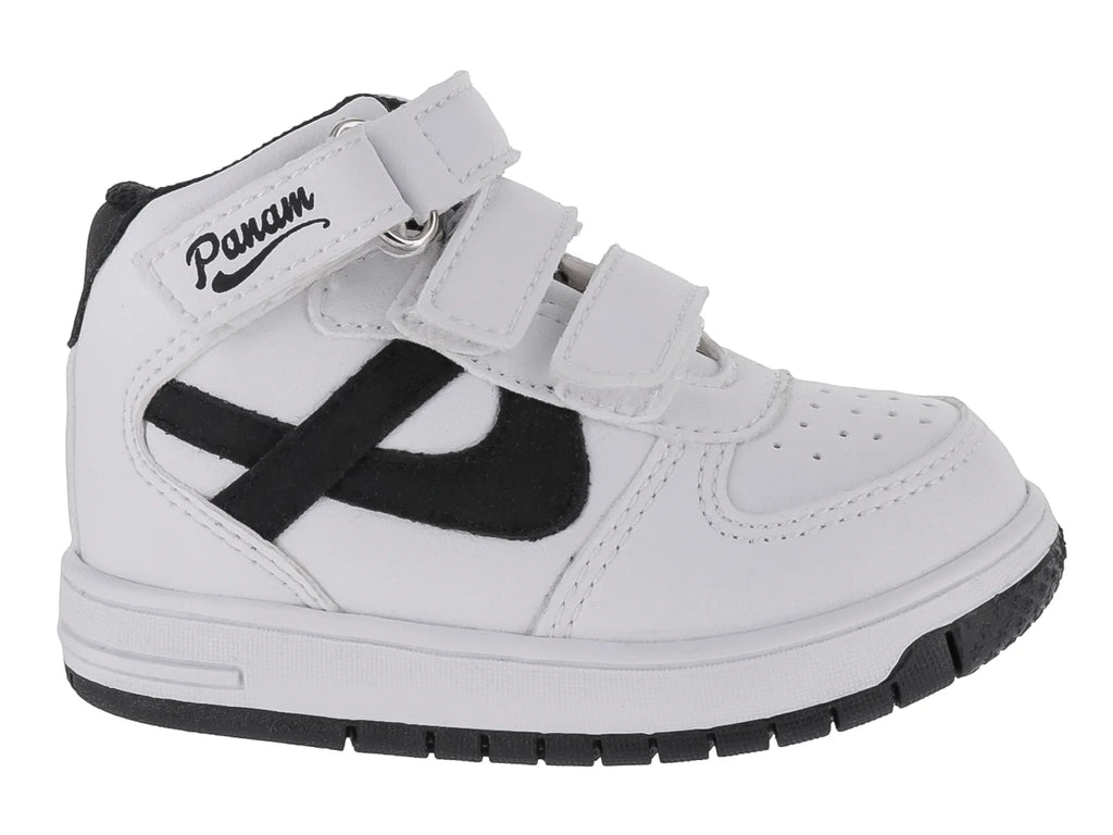 Tenis Panam Blanco y Negro para Niño