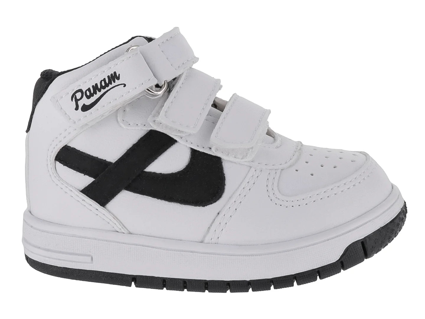 Tenis Panam Blanco y Negro para Niño