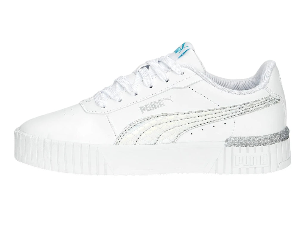Tenis PUMA Carina 20 Mermaid Blanco y Azul para Niño