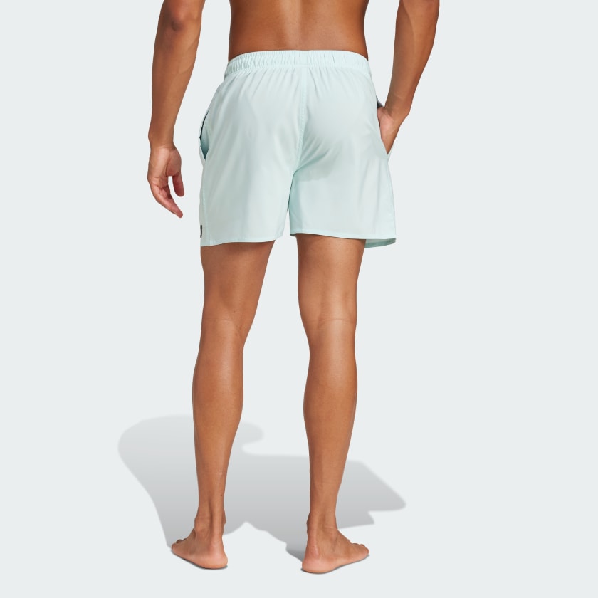 Men's adidas Solid CLX Short-Length Swim Shorts