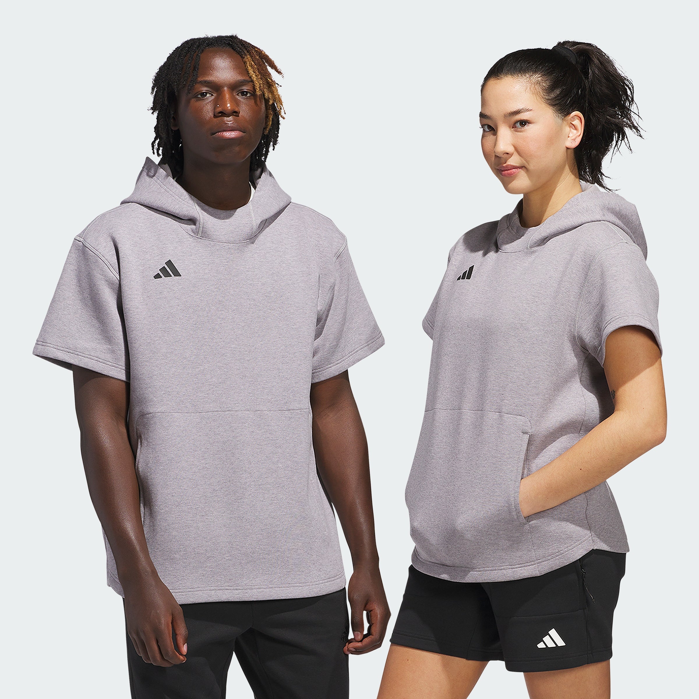 Men's adidas Dugout Short Sleeve Hoodie (Gender Neutral)