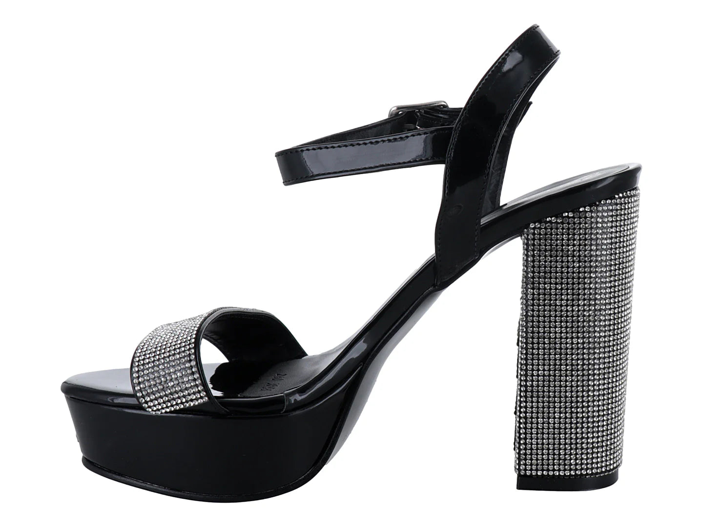 Zapatillas Roze Charol Negro para Mujer