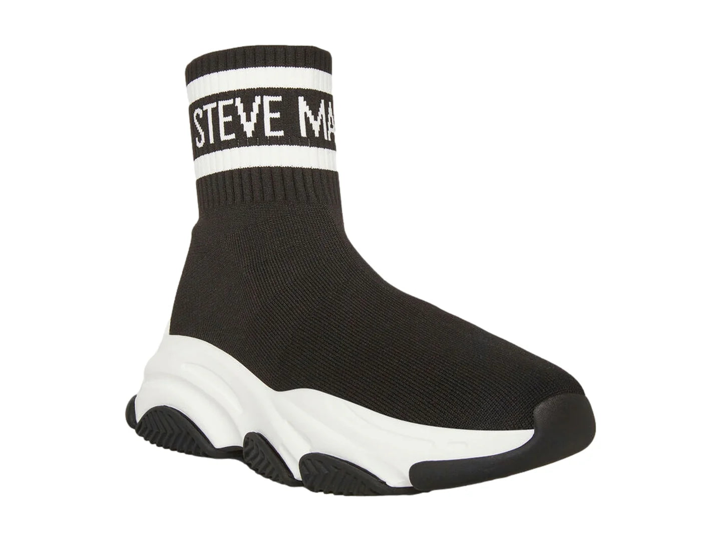 Tenis Steve Madden Peters Negro Blanco para Hombre