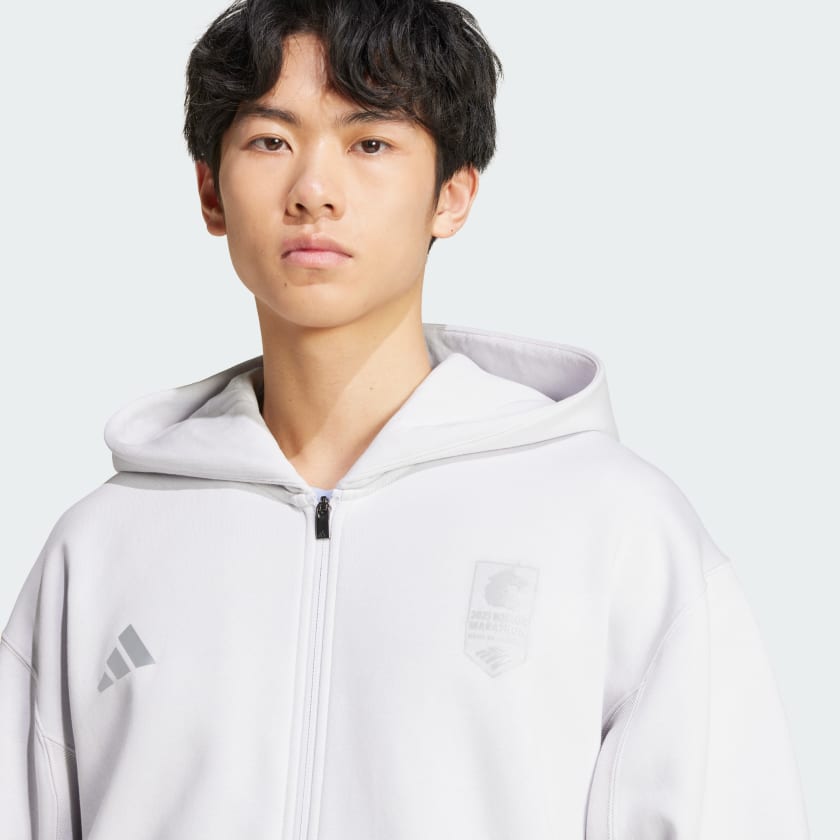 Men's adidas Boston Marathon 2025 Full Zip Hoodie