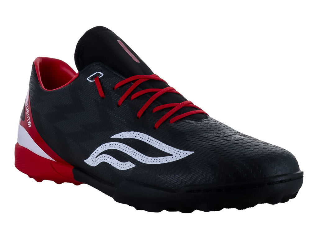Tenis de Fútbol Furia Negro y Rojo para Hombre
