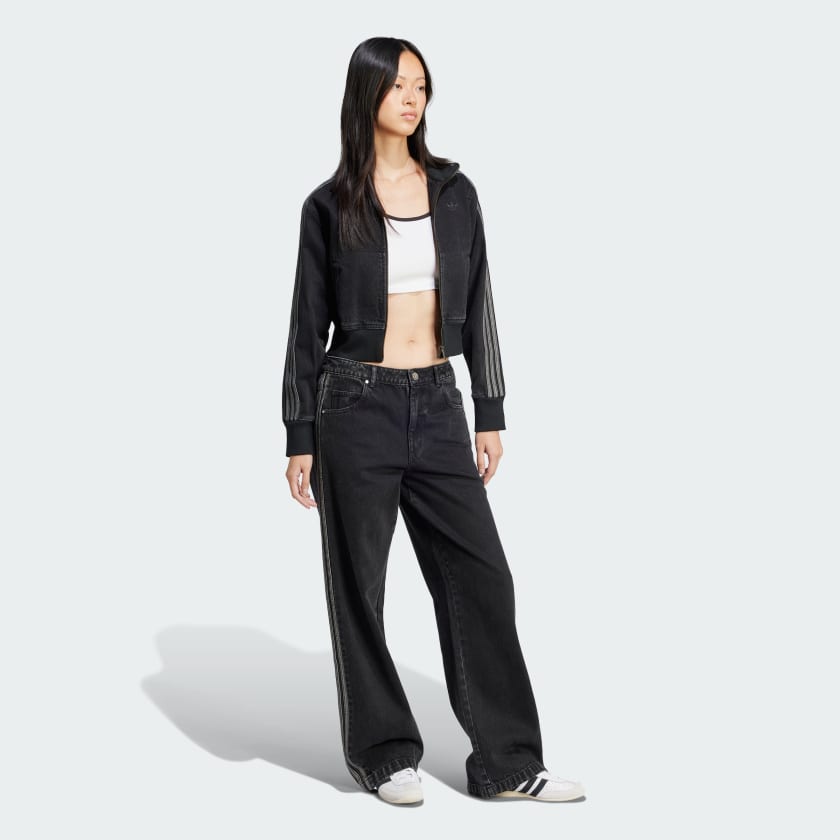 Women's adidas Adicolor Denim 3-Stripes Track Pants