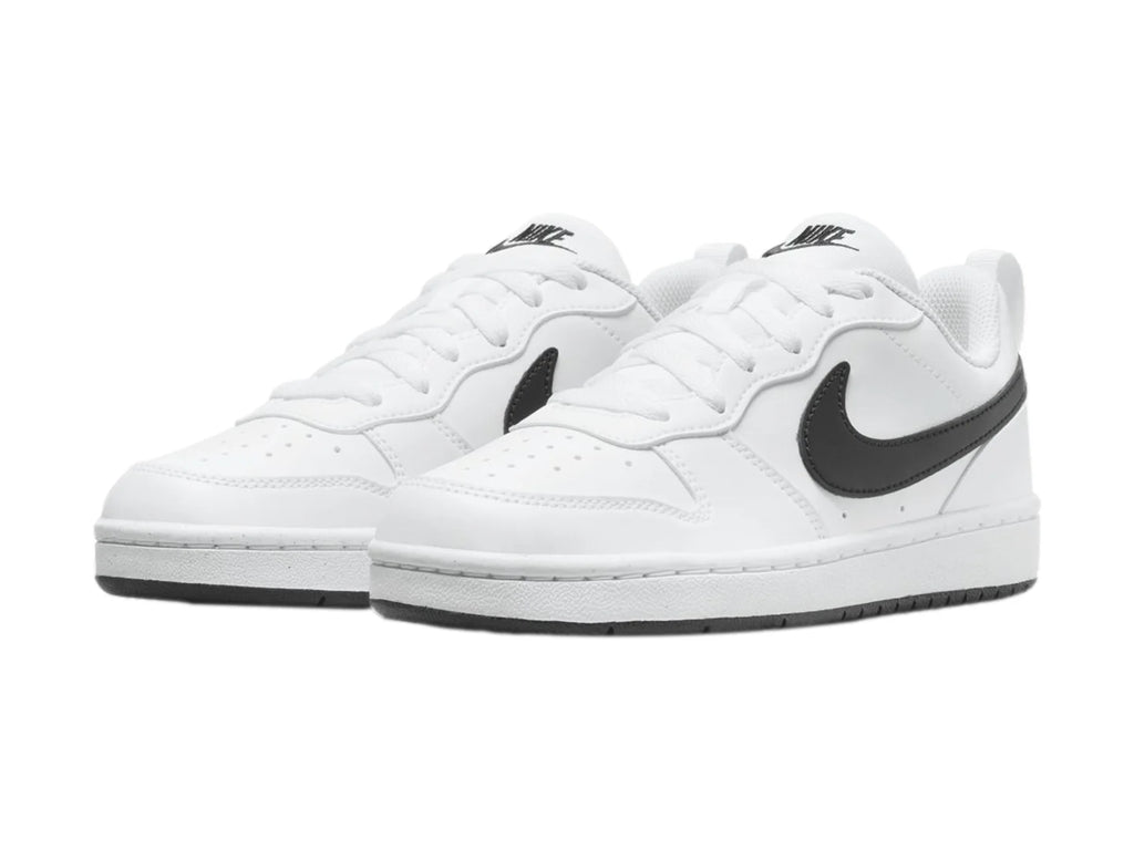 Tenis Nike Court Borough Low Recraft Blanco y Negro para Niño