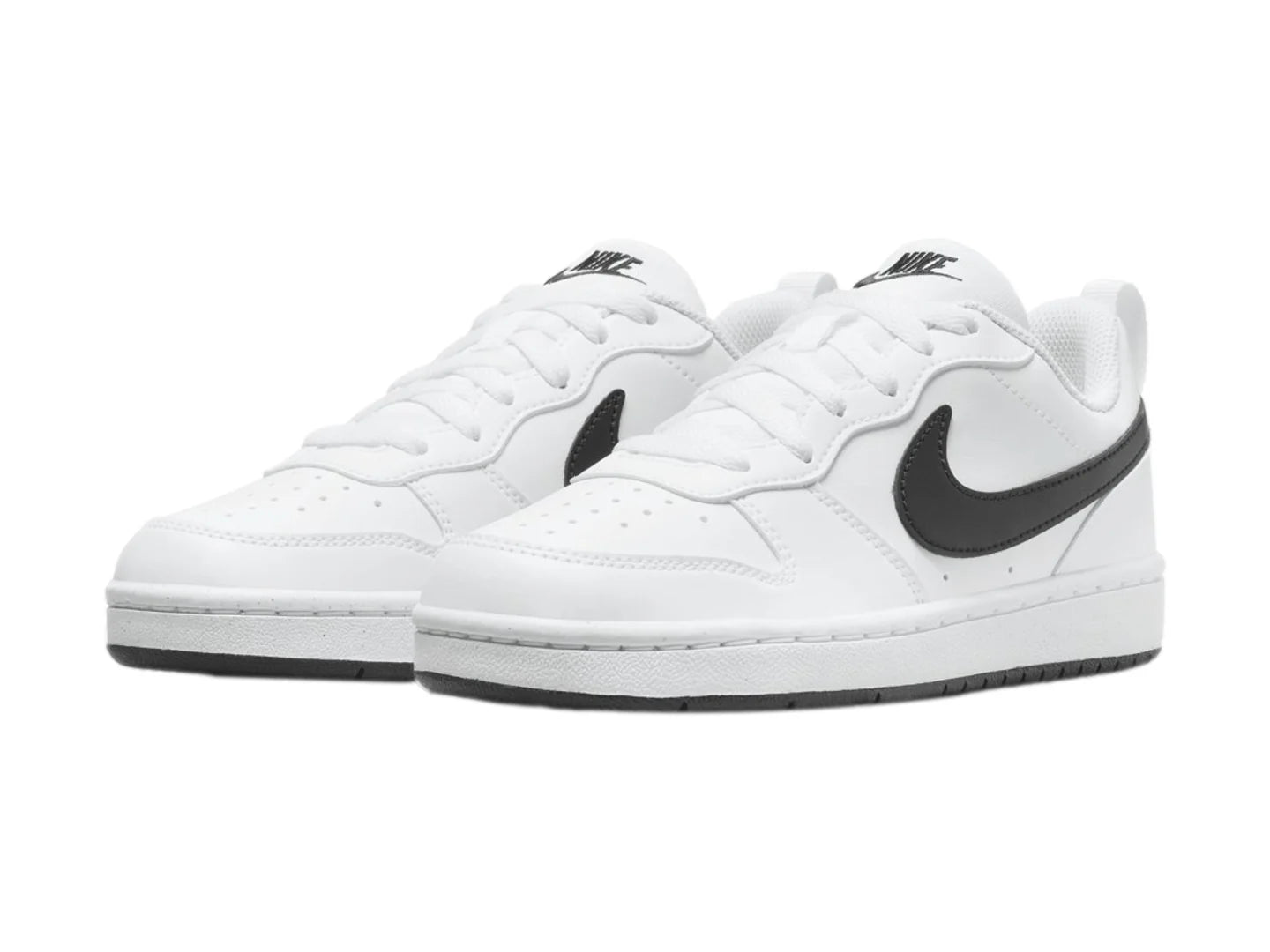 Tenis Nike Court Borough Low Recraft Blanco y Negro para Niño