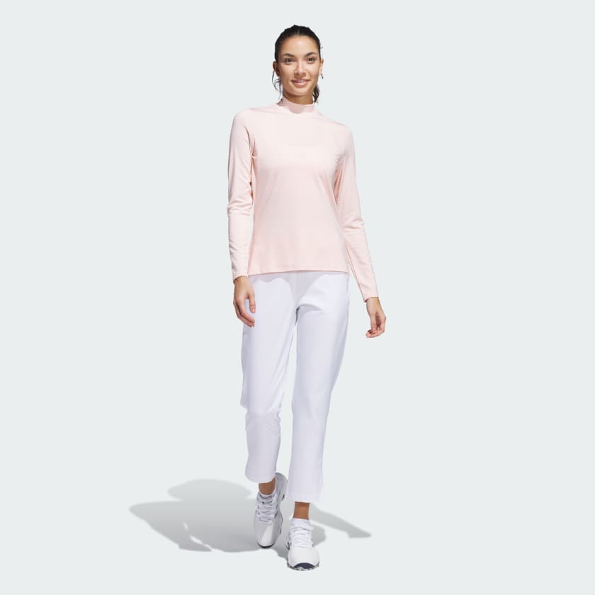Women's adidas Beyond Two-Tone Mesh Mock Shirt