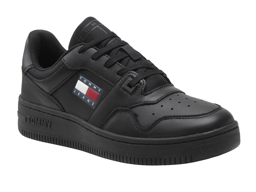 Tenis Tommy Hilfiger Retro Basket Ess Negro para Hombre