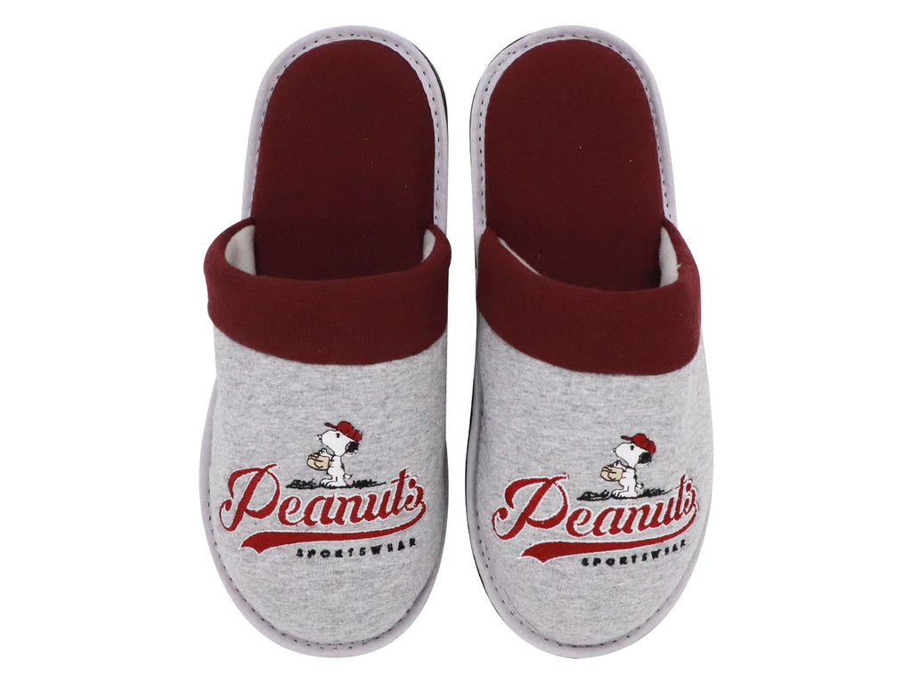 Pantuflas ARRA Snoopy Gris y Rojo para Hombre