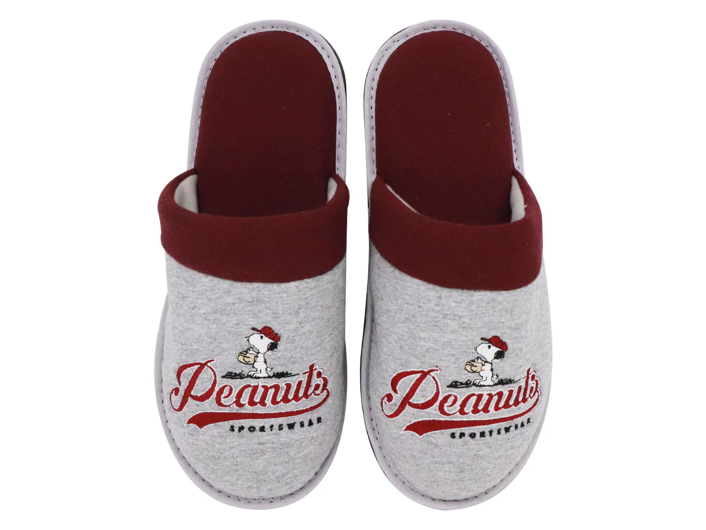 Pantuflas ARRA Snoopy Gris y Rojo para Hombre