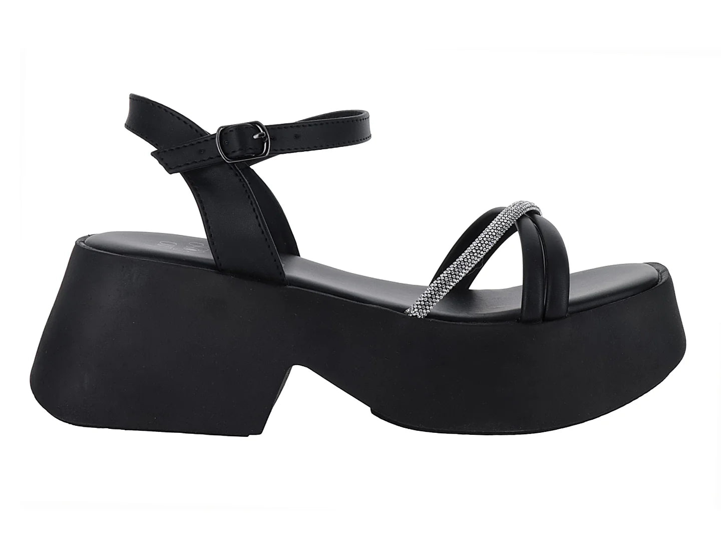 Sandalias Luna Rosa Negro para Mujer