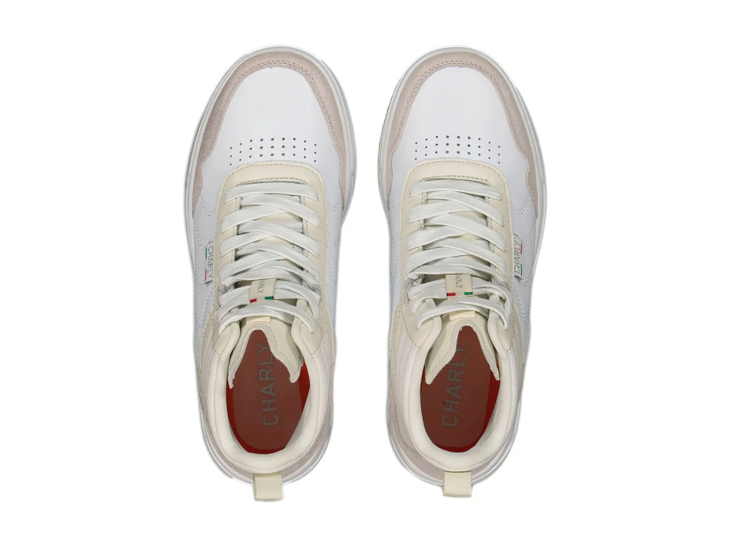 Tenis Charly Blanco y Beige para Mujer