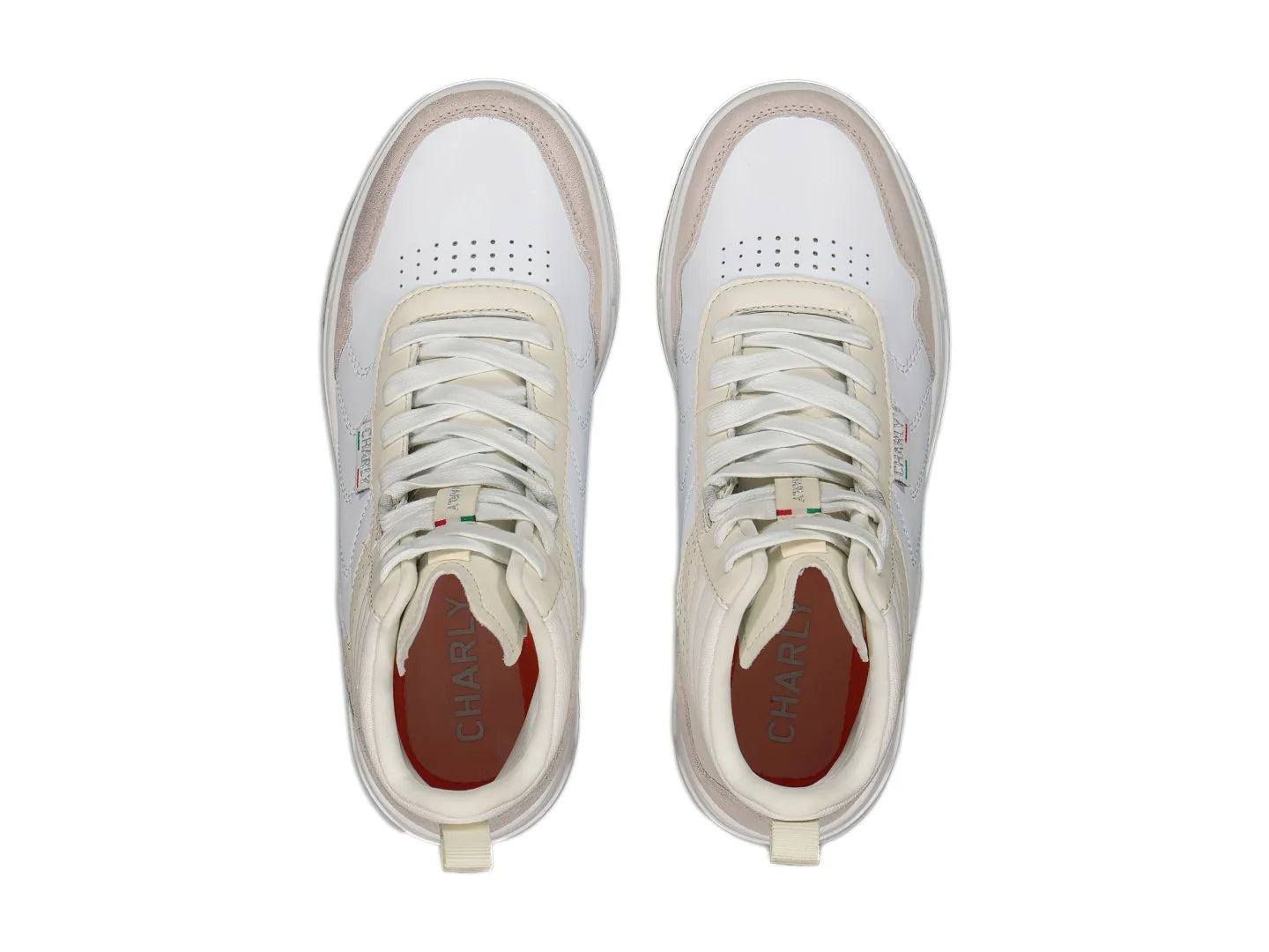 Tenis Charly Blanco y Beige para Mujer