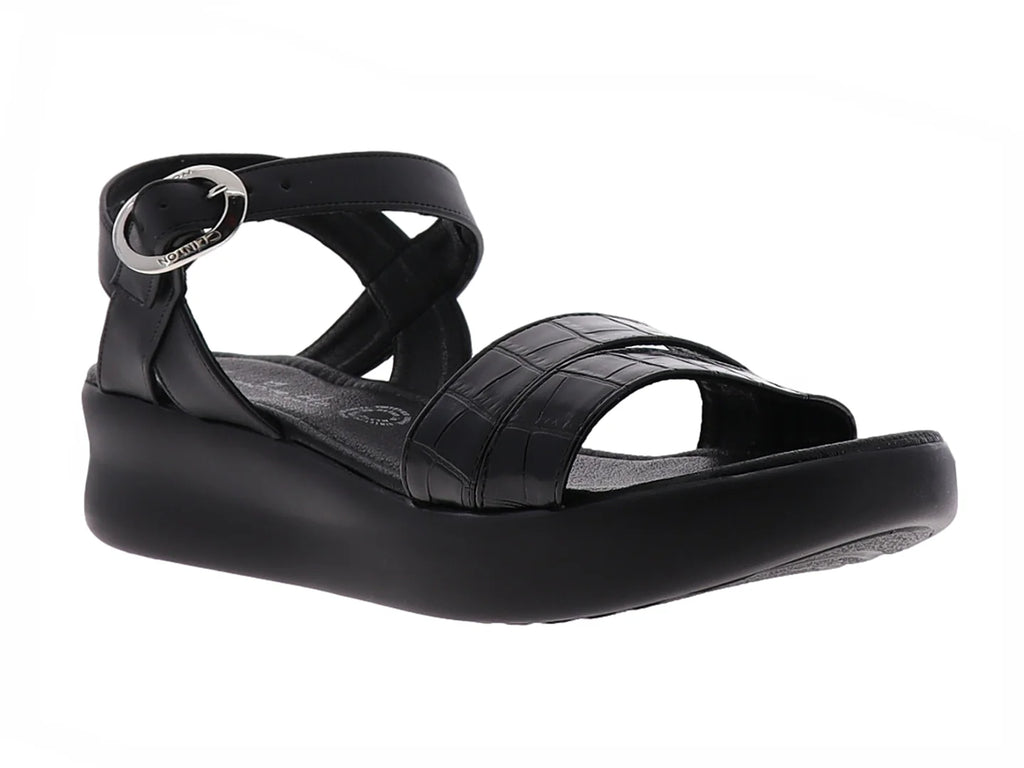 Sandalias Clinton Portofino Negro para Mujer