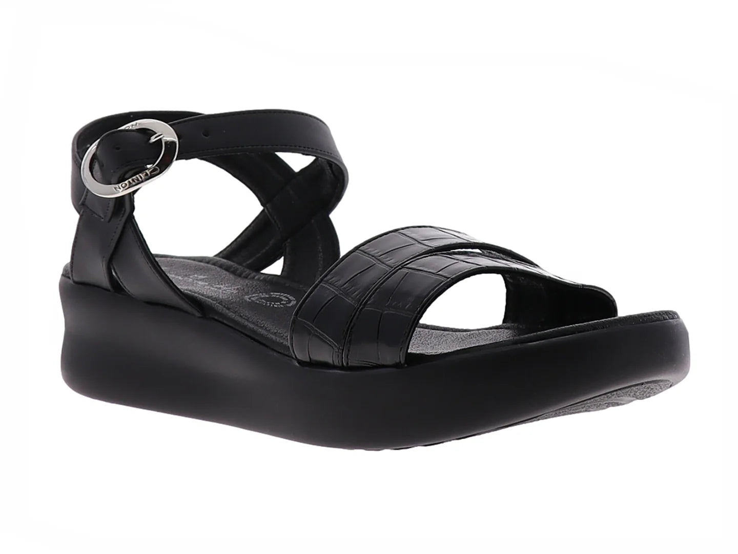 Sandalias Clinton Portofino Negro para Mujer