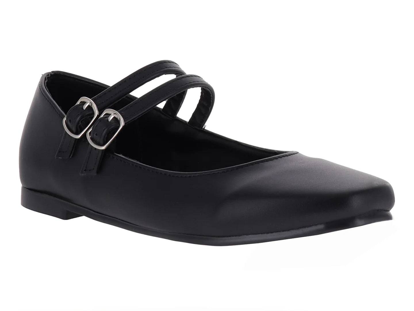 Zapatos Planos Luna Rosa Negro para Mujer