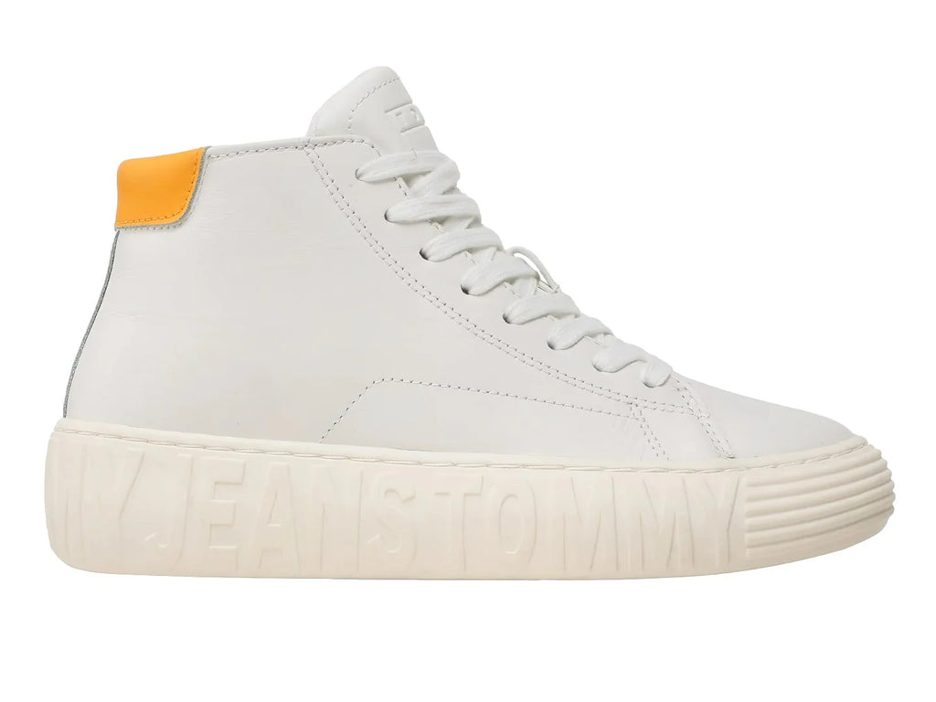 Tenis Tommy Hilfiger New Cupsole Leather Blancos para Mujer