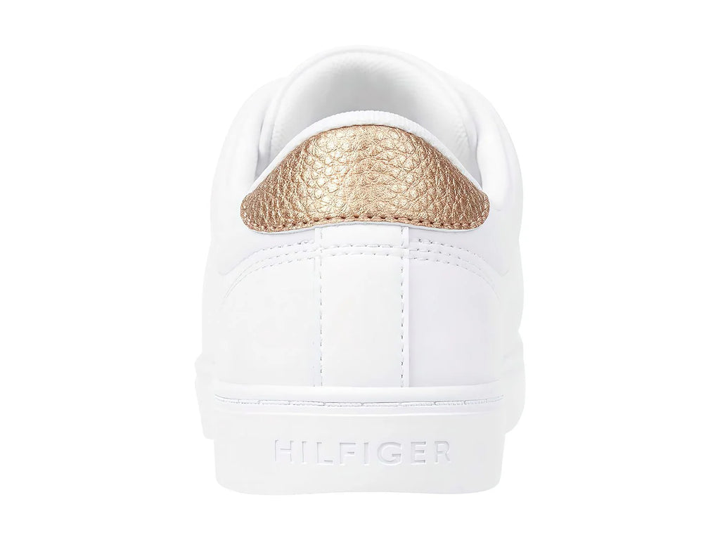 Tenis Tommy Hilfiger Blancos con Oro Rosa para Mujer