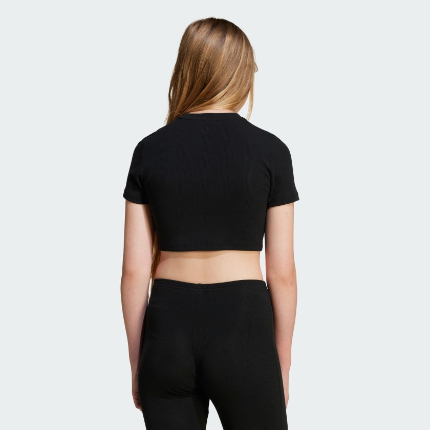 Kids' adidas Ribbed Crop Tee Kids