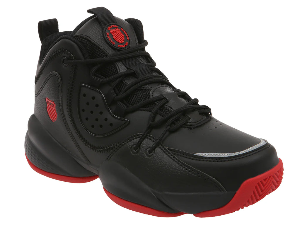 Tenis de Baloncesto K SWISS SMITS Negro con Rojo para Hombre
