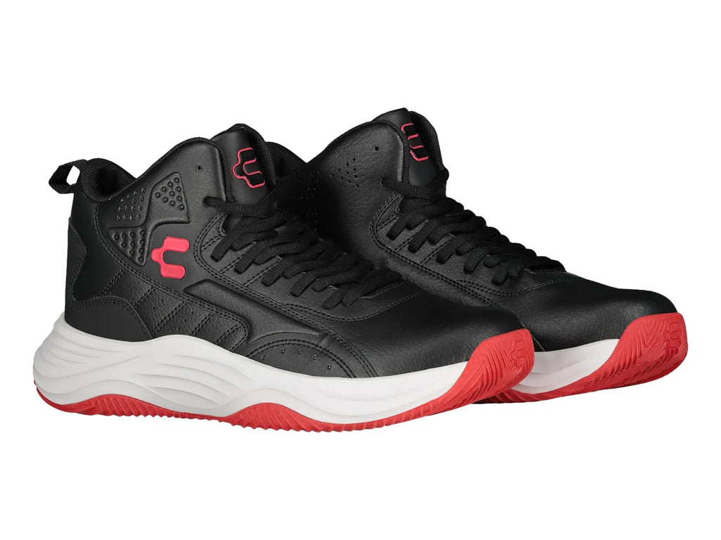 Tenis de Baloncesto Charly Negro y Rojo para Hombre