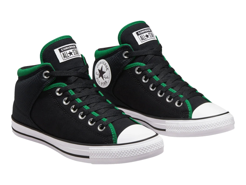 Tenis Converse Chuck Taylor All Star High Street Mid Negro y Verde para Hombre