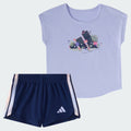 Kids' adidas Two-Piece Short Sleeve Graphic Tee and Mesh Shorts Set