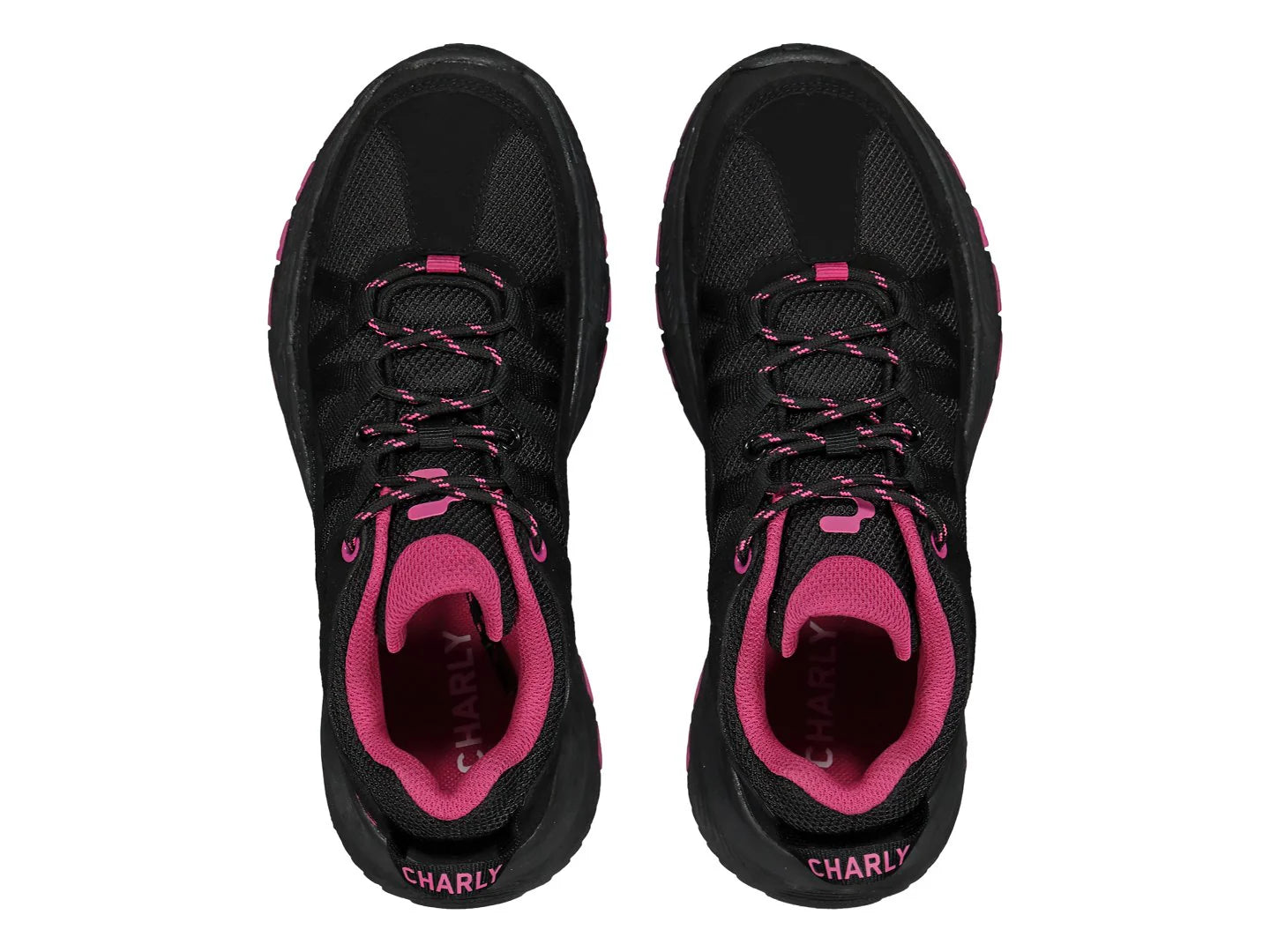Tenis Charly Negro con Fucsia para Mujer