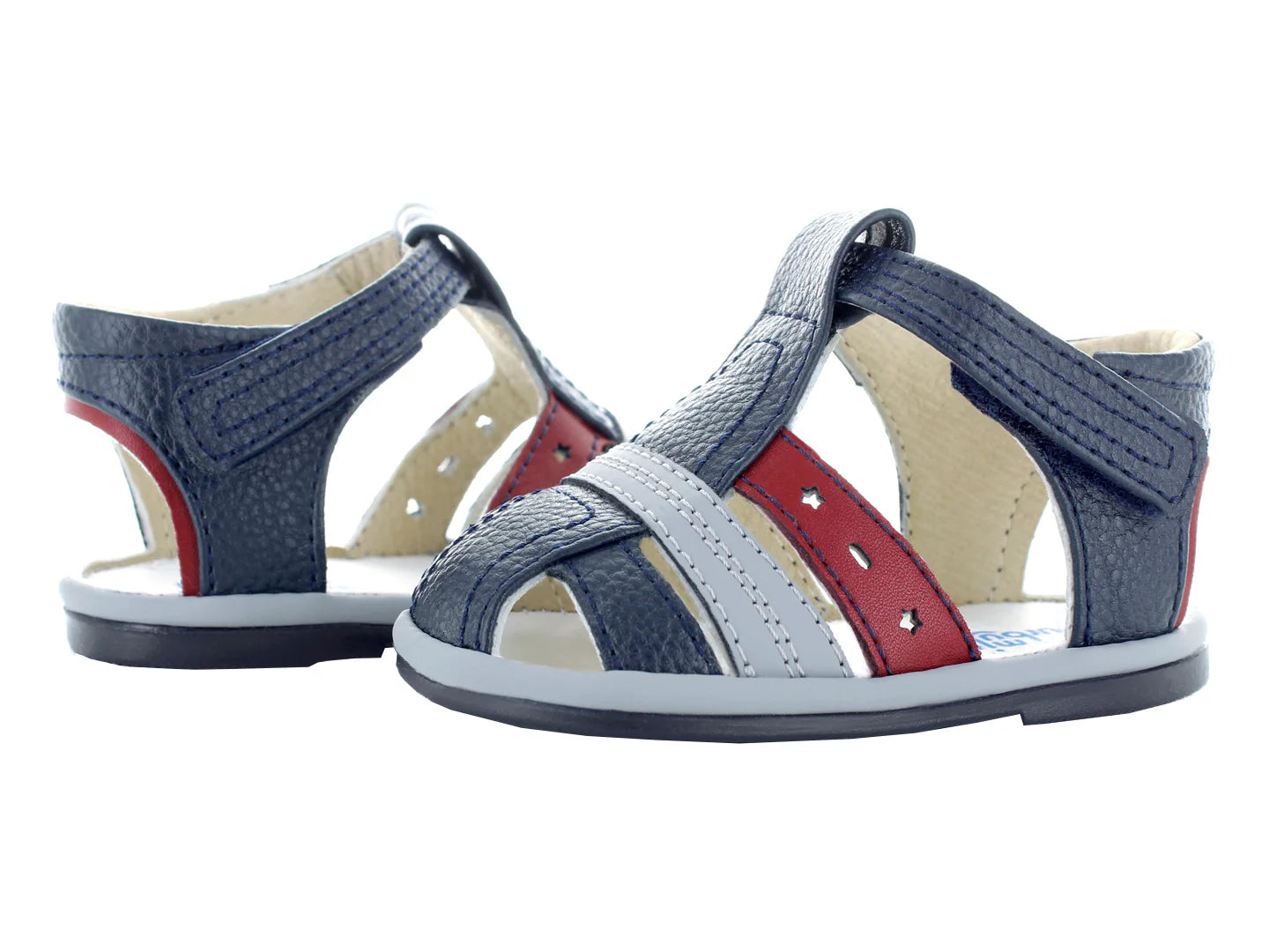 Sandalias Miniburbujas Azul Marino para Niño