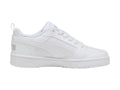 Tenis PUMA Rebound V6 Lo Blancos y Grises para Niño