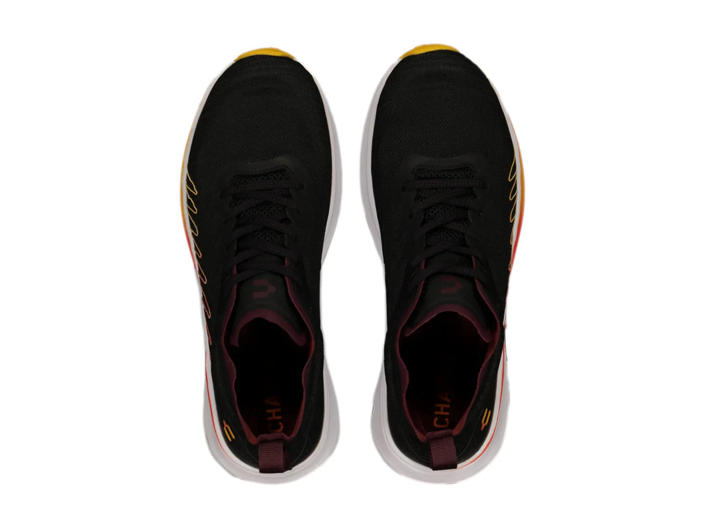 Tenis Charly Deportivos Negro y Naranja para Hombre