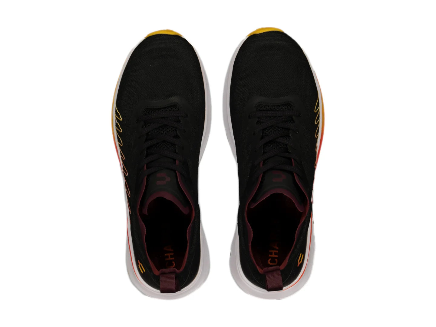 Tenis Charly Deportivos Negro y Naranja para Hombre